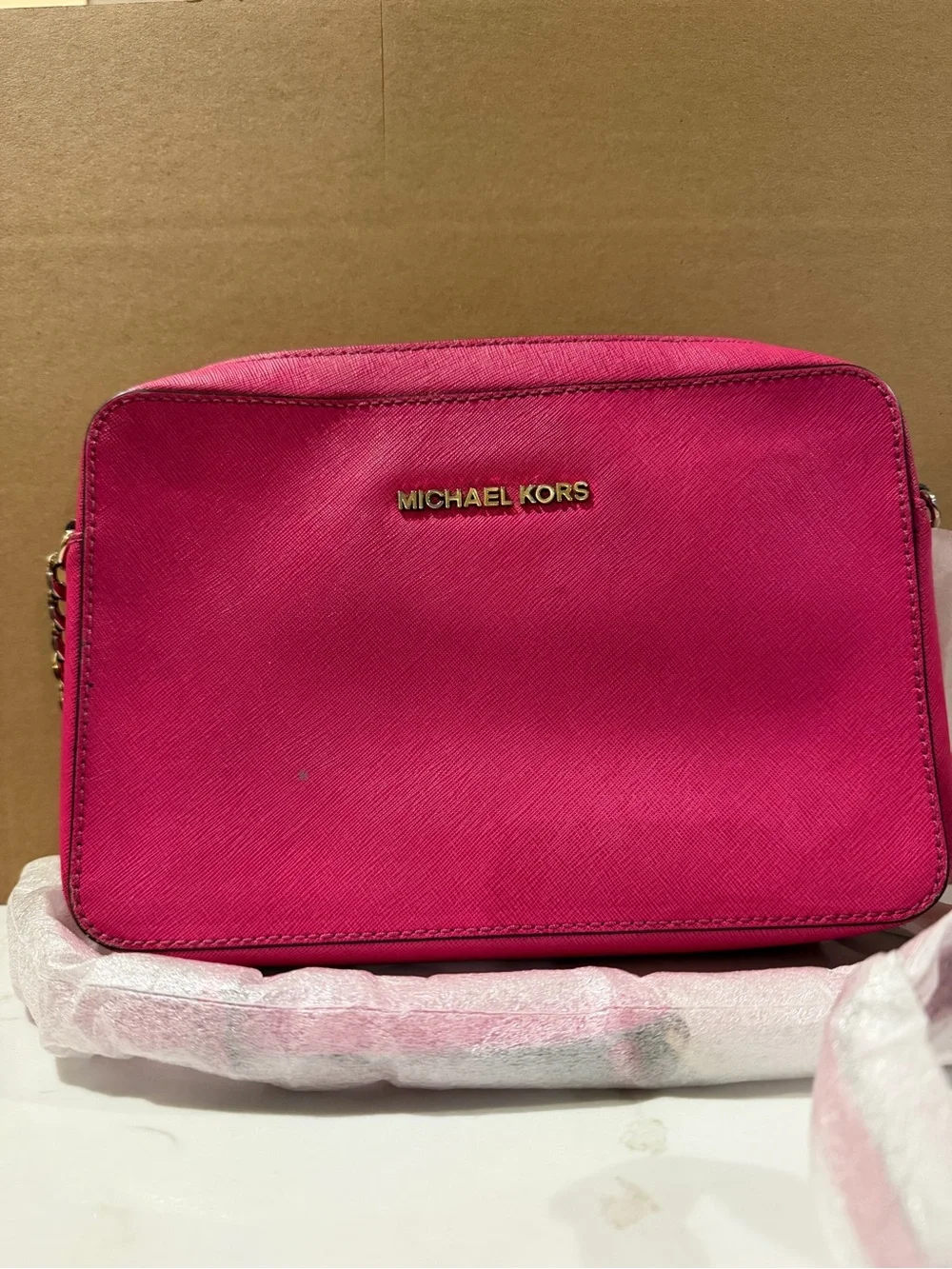 Michael Kors Women's Jet Set Item Crossbody Bag (Berry)